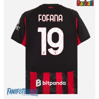 AC Milan Youssouf Fofana #19 Tricou Fotbal Replică 2025-26 Barbati Acasa